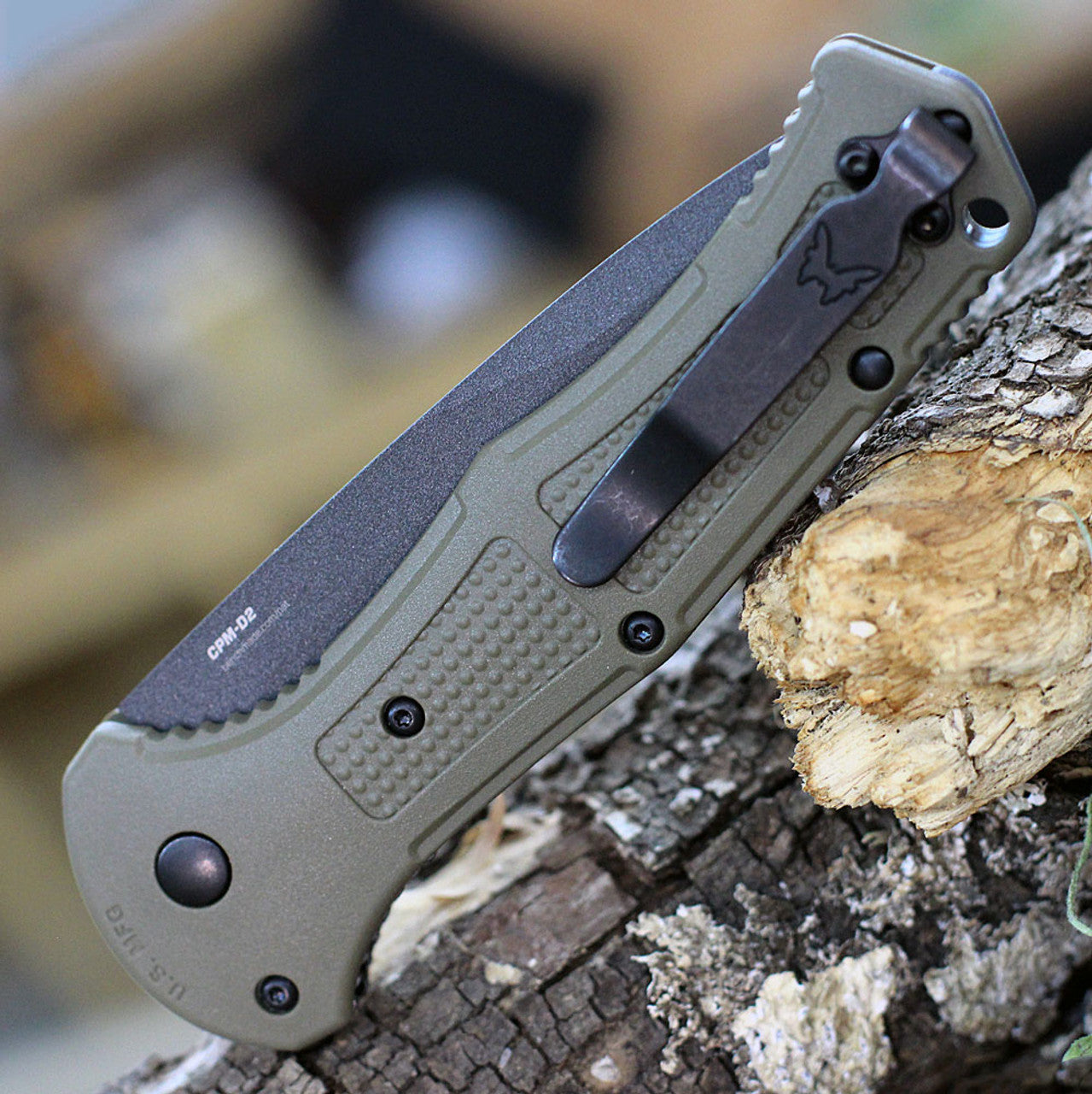 Benchmade Claymore - Auto - Axis Lock® - Folding Knife - Ranger Green