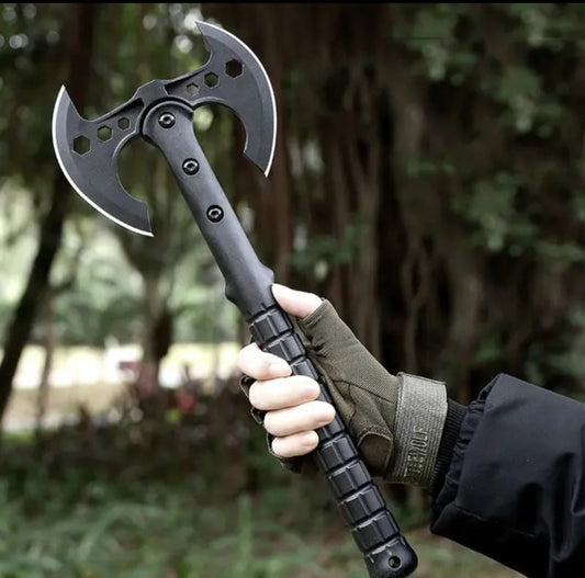 Double Sided Tactical Throwing Axe - High Carbon Steel - Hunting, Survival